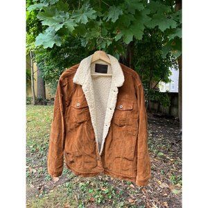 $210 Retail Oversized Sherpa Corduroy Jacket (Tagged S)